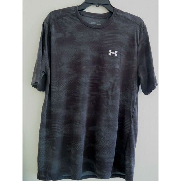 Under Armour Mens Sz L Gray Tech Print Short Sleeve Tee Shirt $60 - Picture 6 of 7
